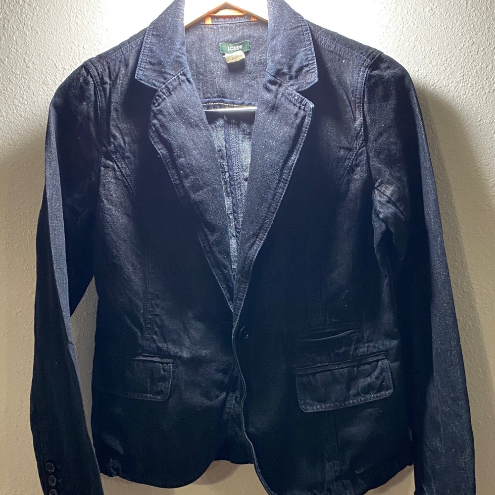 J. Crew Jacket Cotton and Linen Size 6